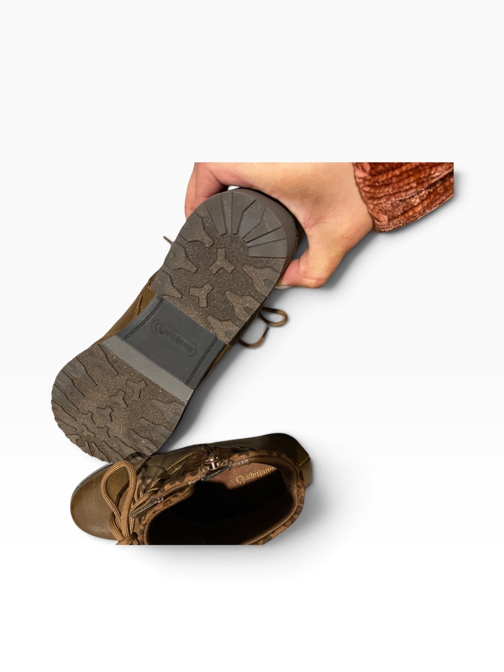 Baretraps ankle boots combining an olive brown/cognac - Picture 9 of 9